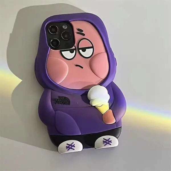 SpongeBob Patrick Star Cartoon 3D Anime iPhone Case