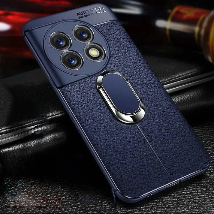 OnePlus Premium Leather Case with Urban Ring Grip - Hot Selling
