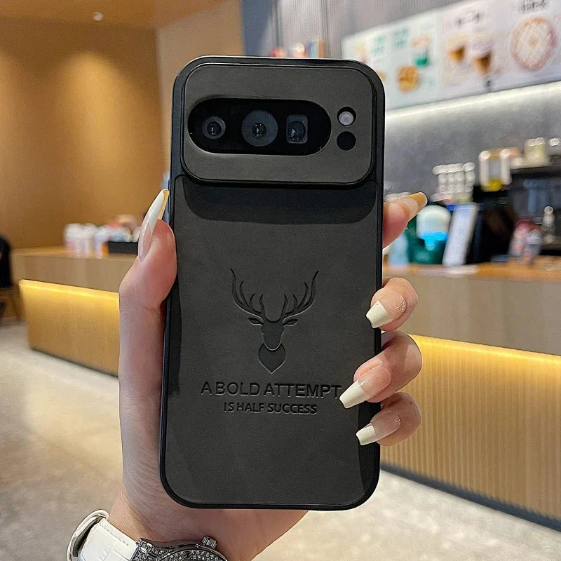 Retro Maple Leaf Embossed Case for a Unique Look