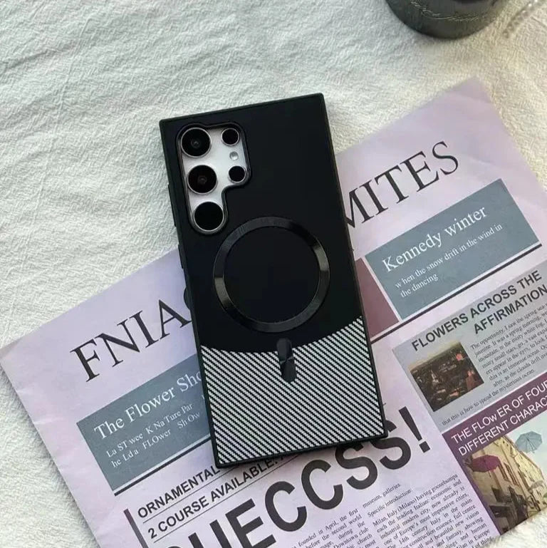 Luxury Samsung Half Carbon Case