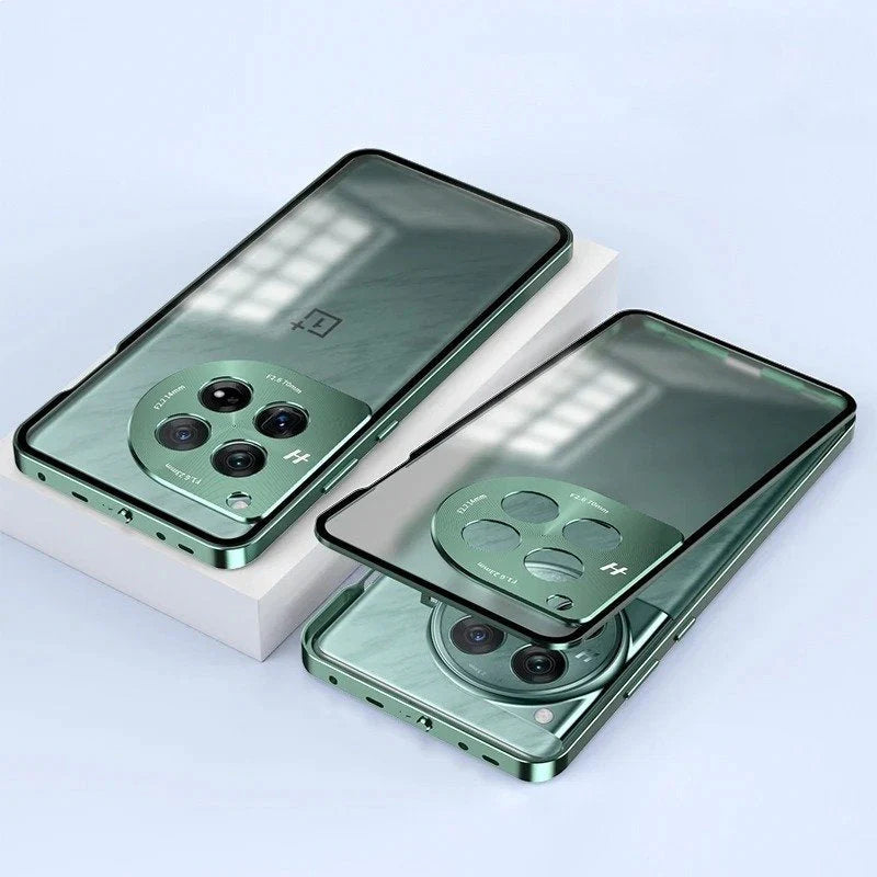 Premium Alloy Frame Glass Back Case