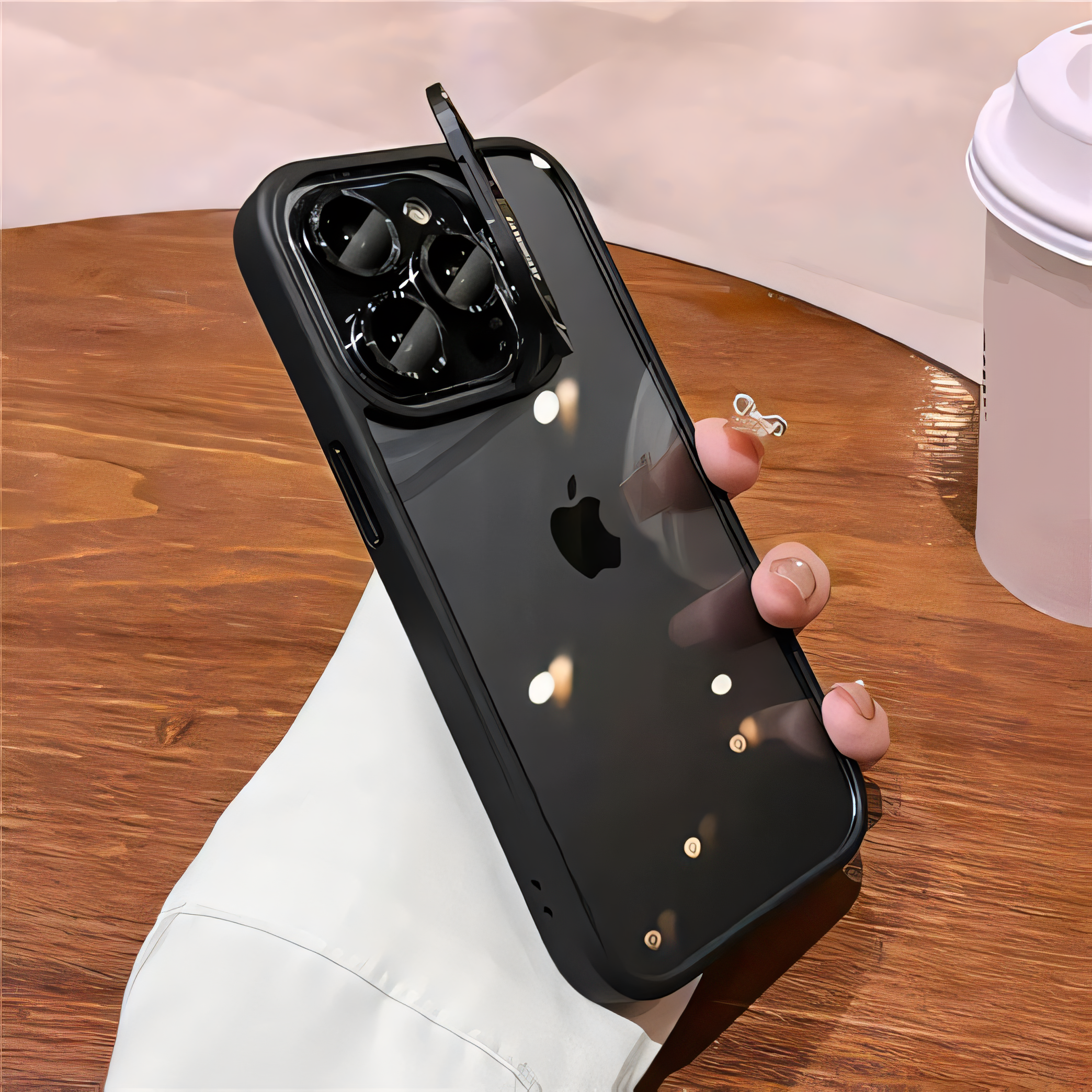 Premium Flip Bracket Case for Ultimate Lens Protection – iPhone