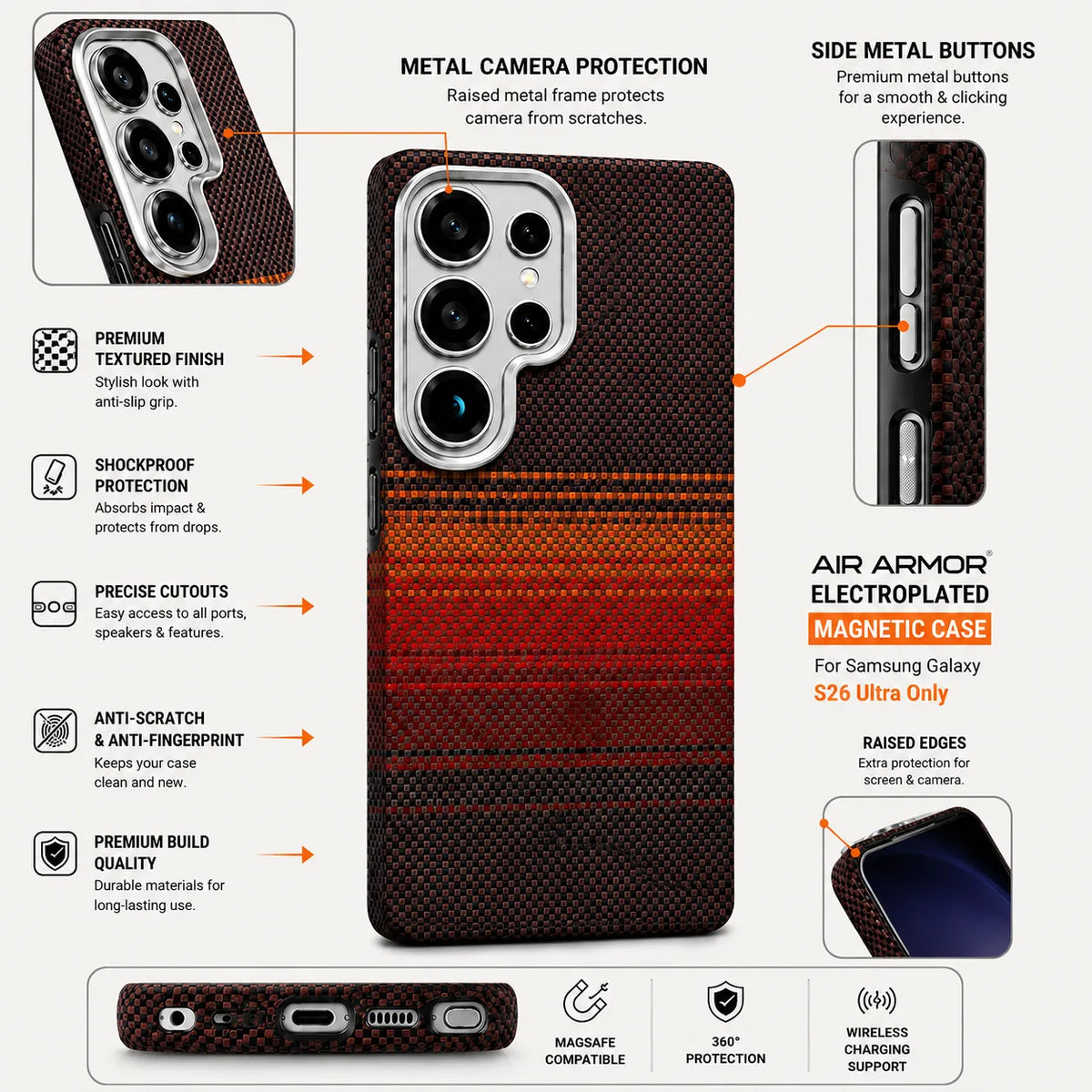 Galaxy S26 Ultra Edge Case Moment – Sunset Design (Aaron Button)