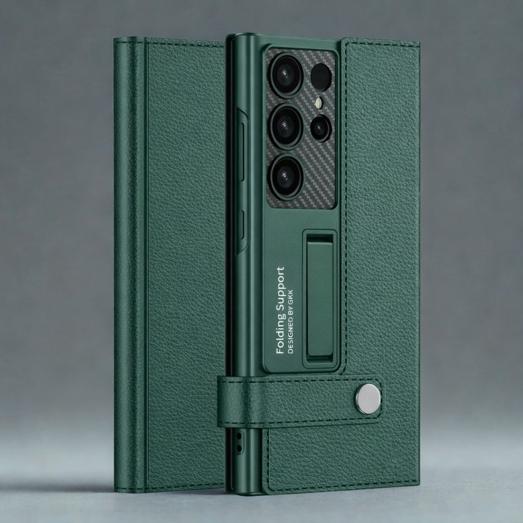 Magnetic Kickstand Folding Case green Premium Protection