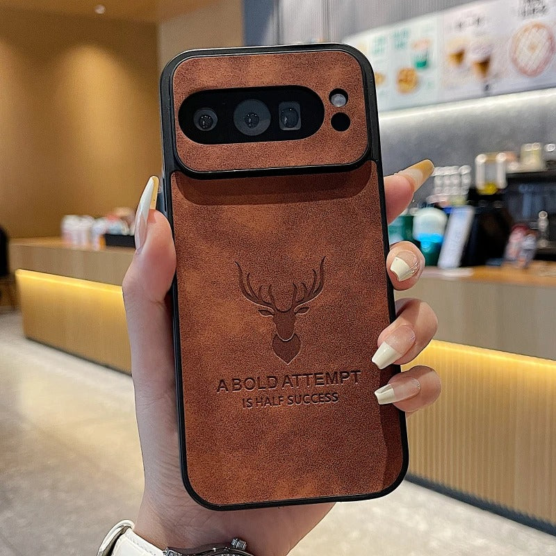 Retro Maple Leaf Embossed Case for a Unique Look