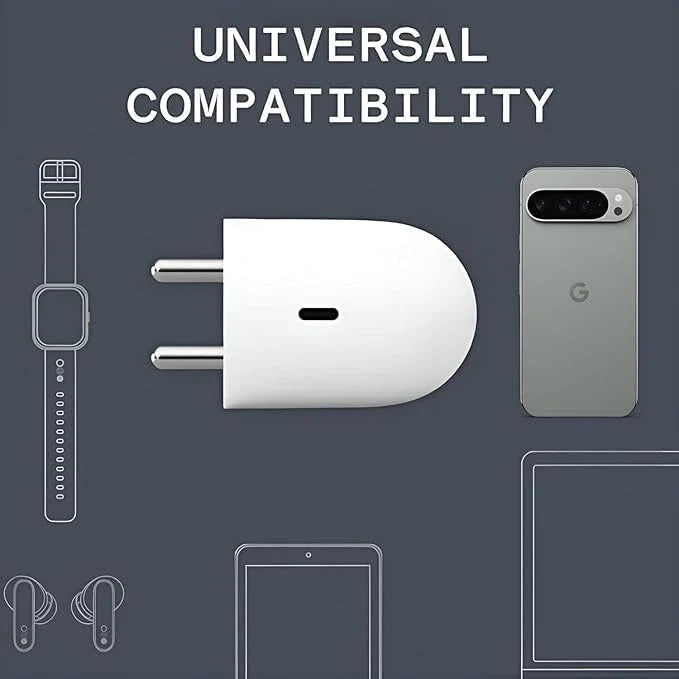 Google 45W C-Type Rapid Fast Charger Adapter