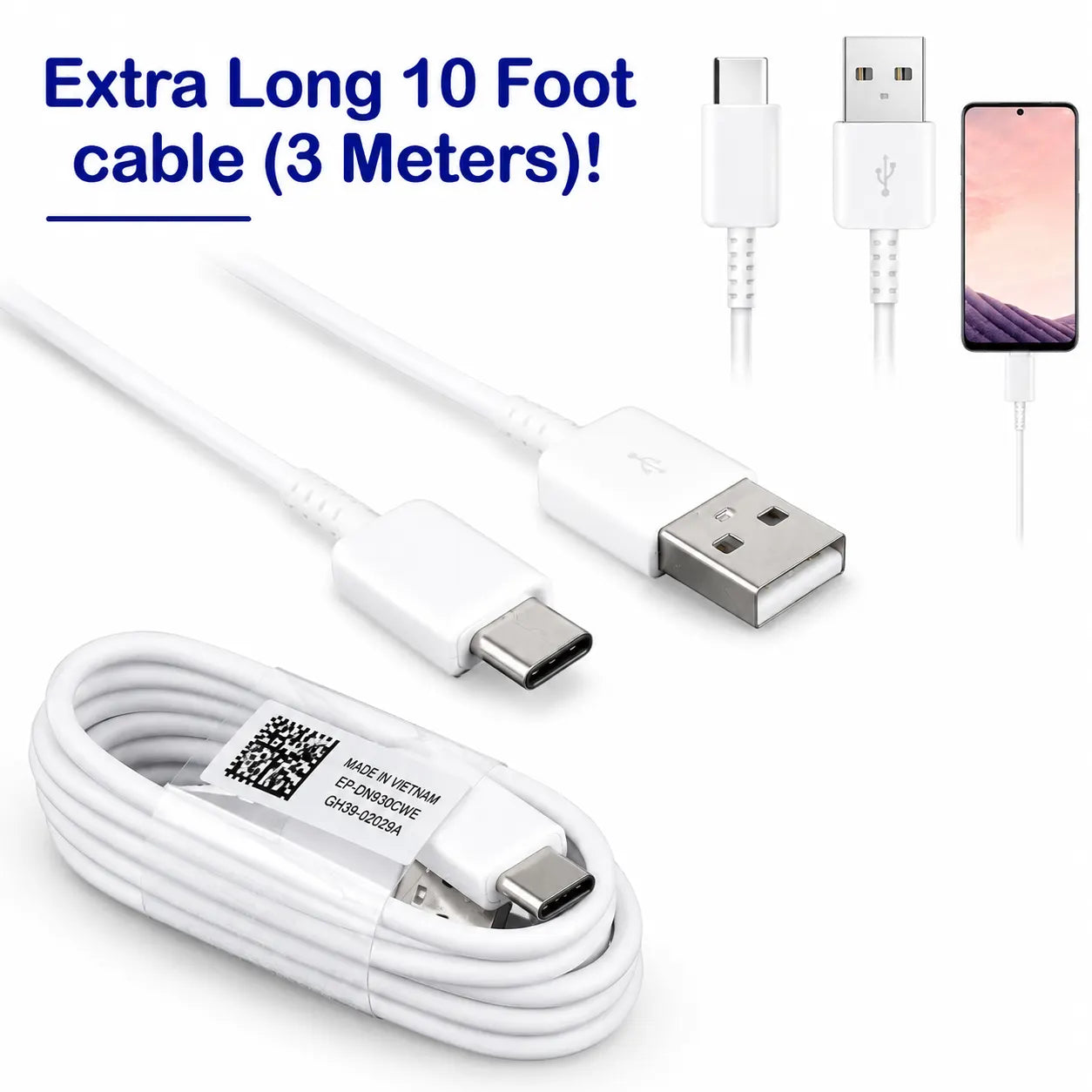 Samsung USB-A to USB-C Charging Cable – 1m