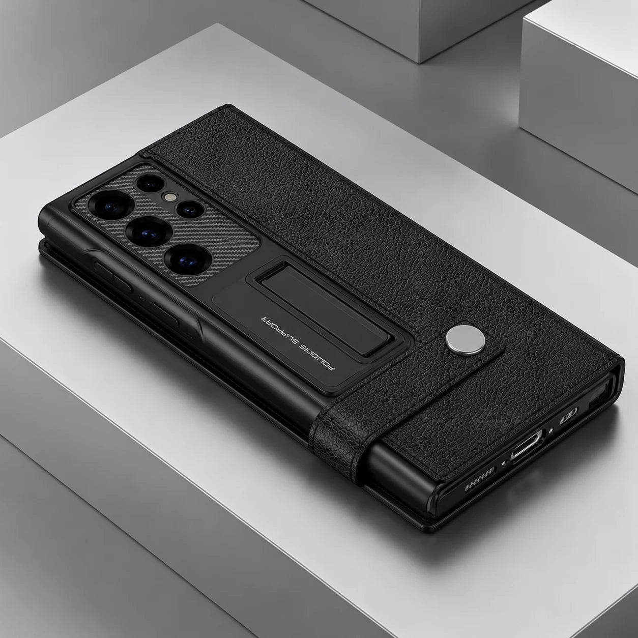 Folding Bracket Card Wallet Case