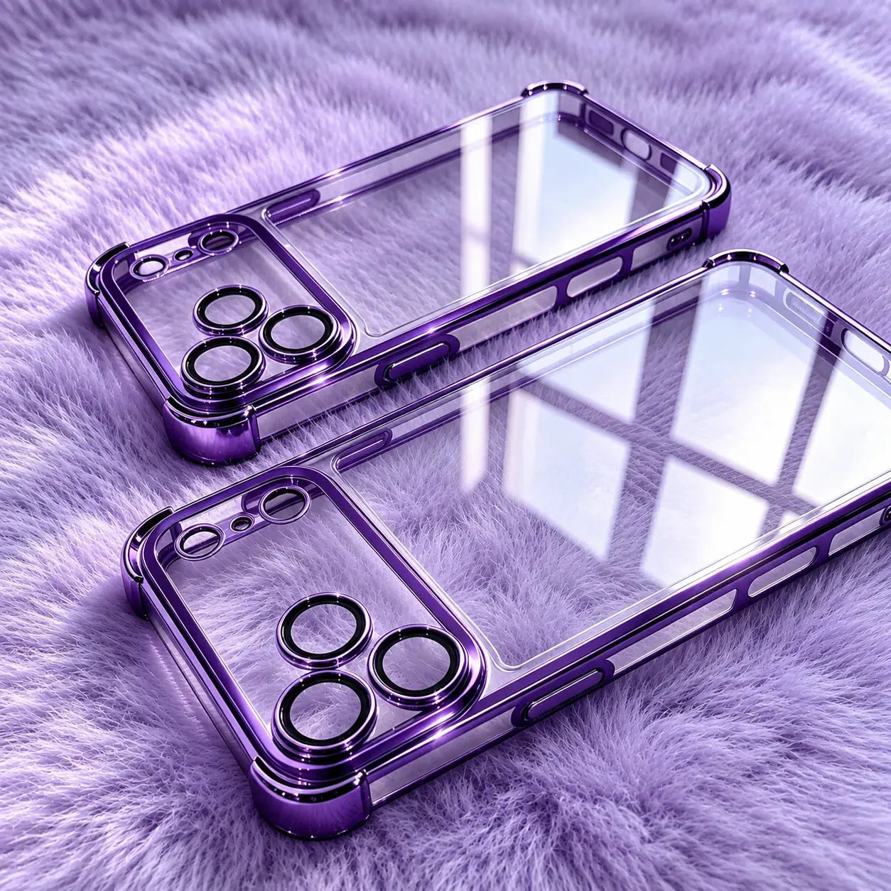 Luxurious Coated Transparent Case
