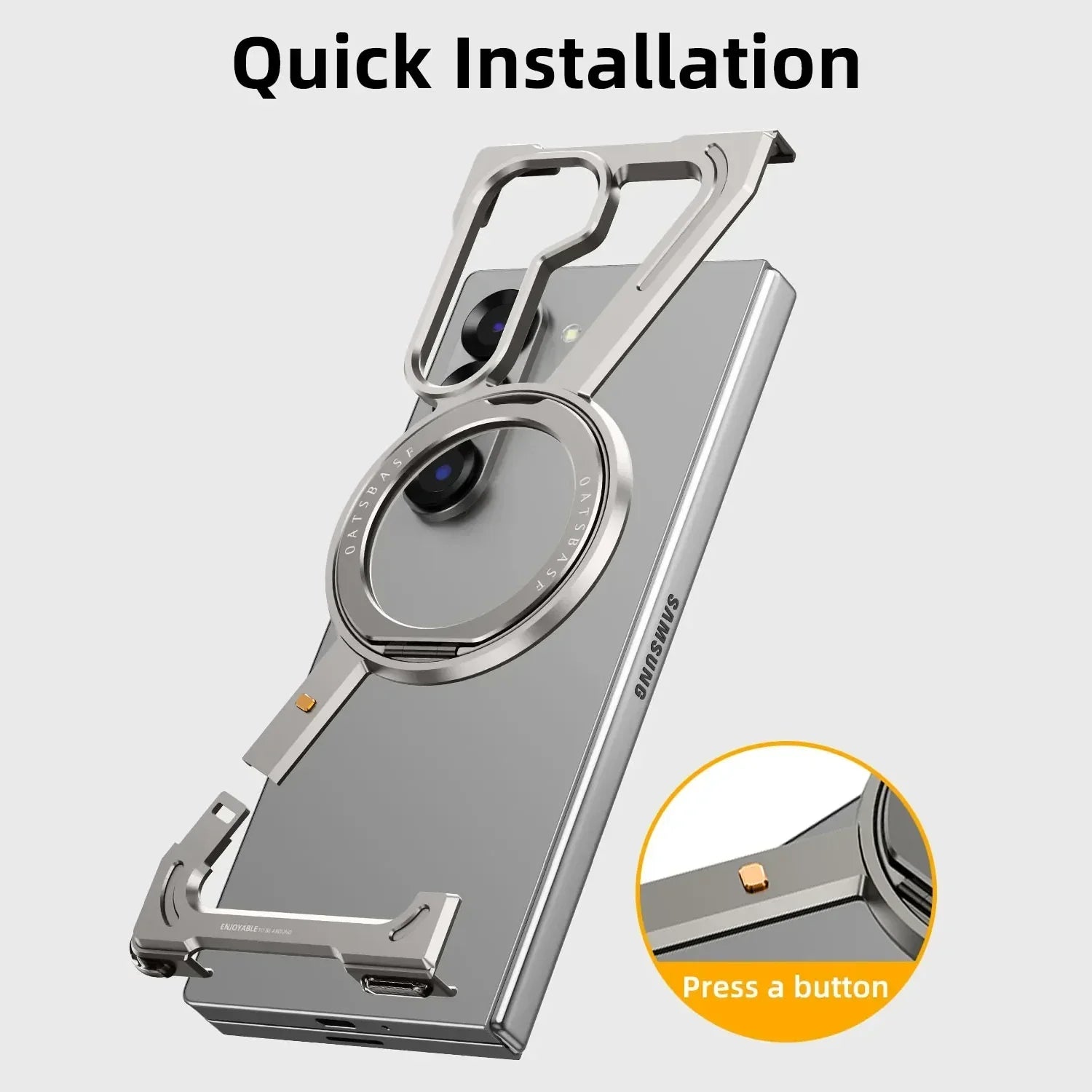 Corner Guard Titanium Magnetic Case - Premium Protection & Sleek Design