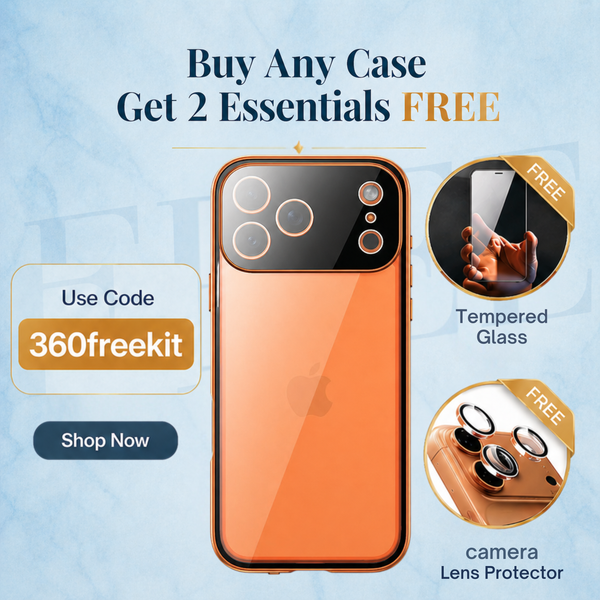 Dual-Core Magnetic Shield Glass Back Case with 360° Protection