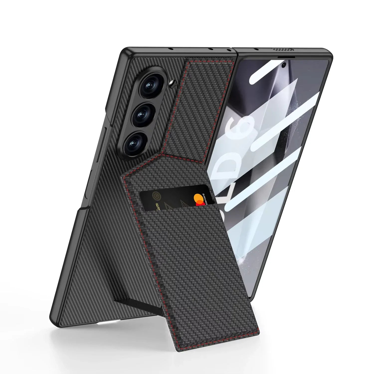 Leather Wallet Kickstand Case
