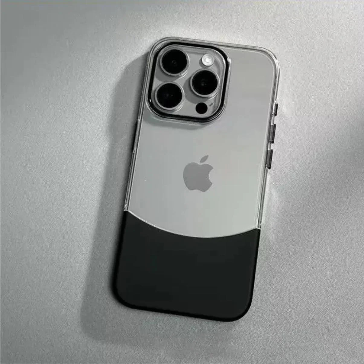 Dual-Layer Contrast Transparent IPhone Case
