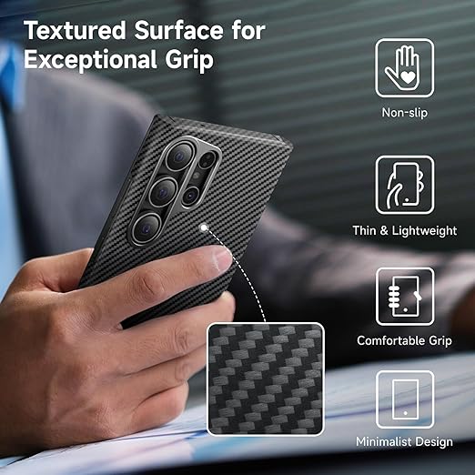 Shadow Flex Carbon Fiber Edition Case for Samsung – Ultimate Protection & Style