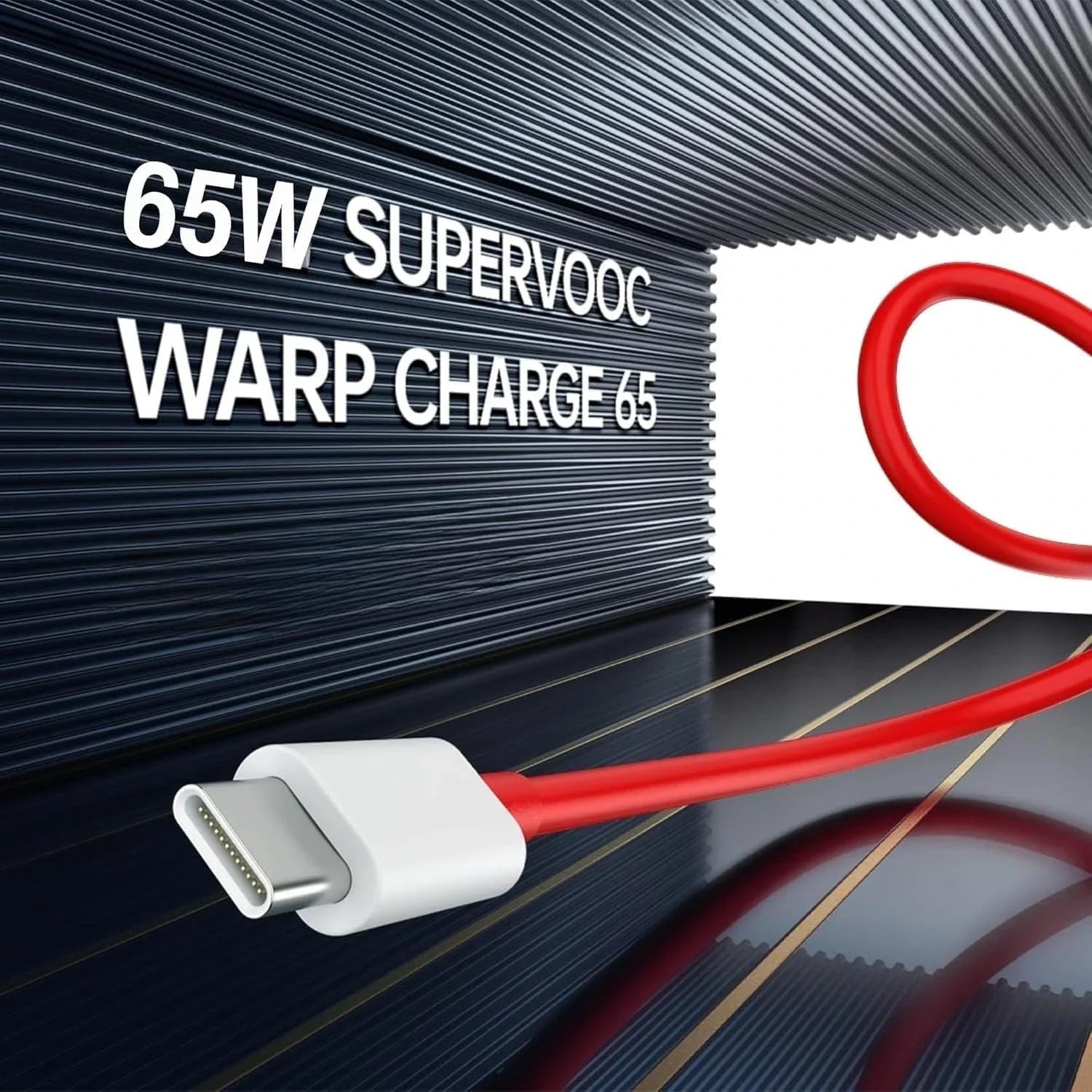 OnePlus 65W SuperVOOC Fast Charger with 1M Type-C Cable