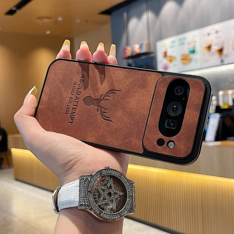 Retro Maple Leaf Embossed Case for a Unique Look