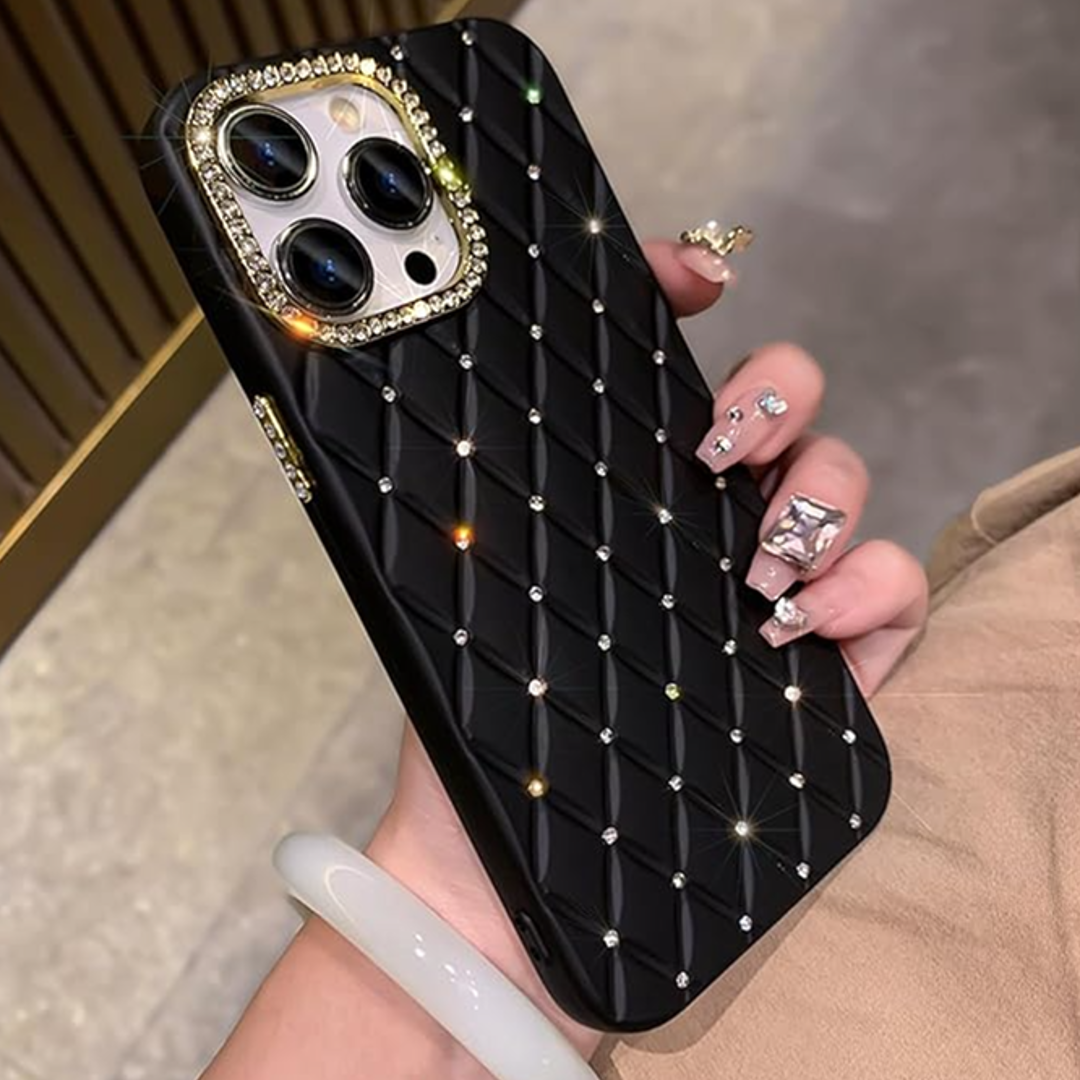 Diamond Cut Rhinestone Back Case