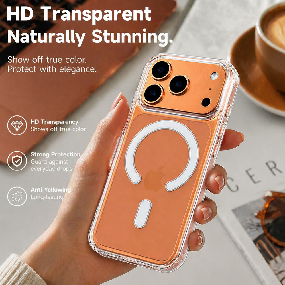 Premium Clear Polycarbonate MagSafe Case for iPhone