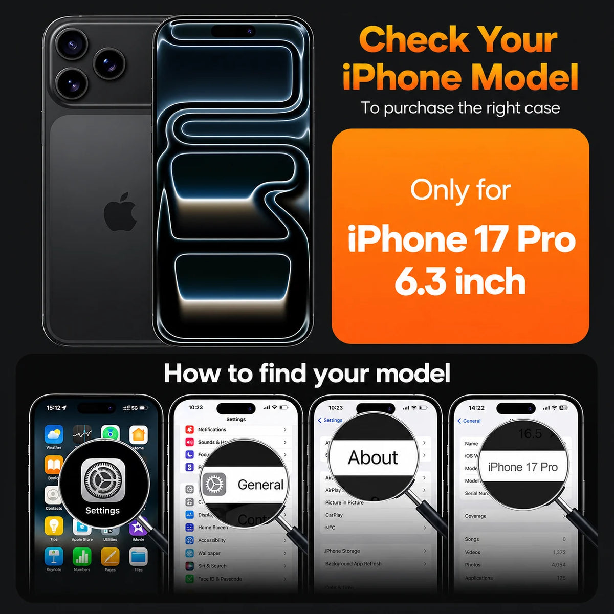 Military-Grade Shockproof Transparent Back Cover