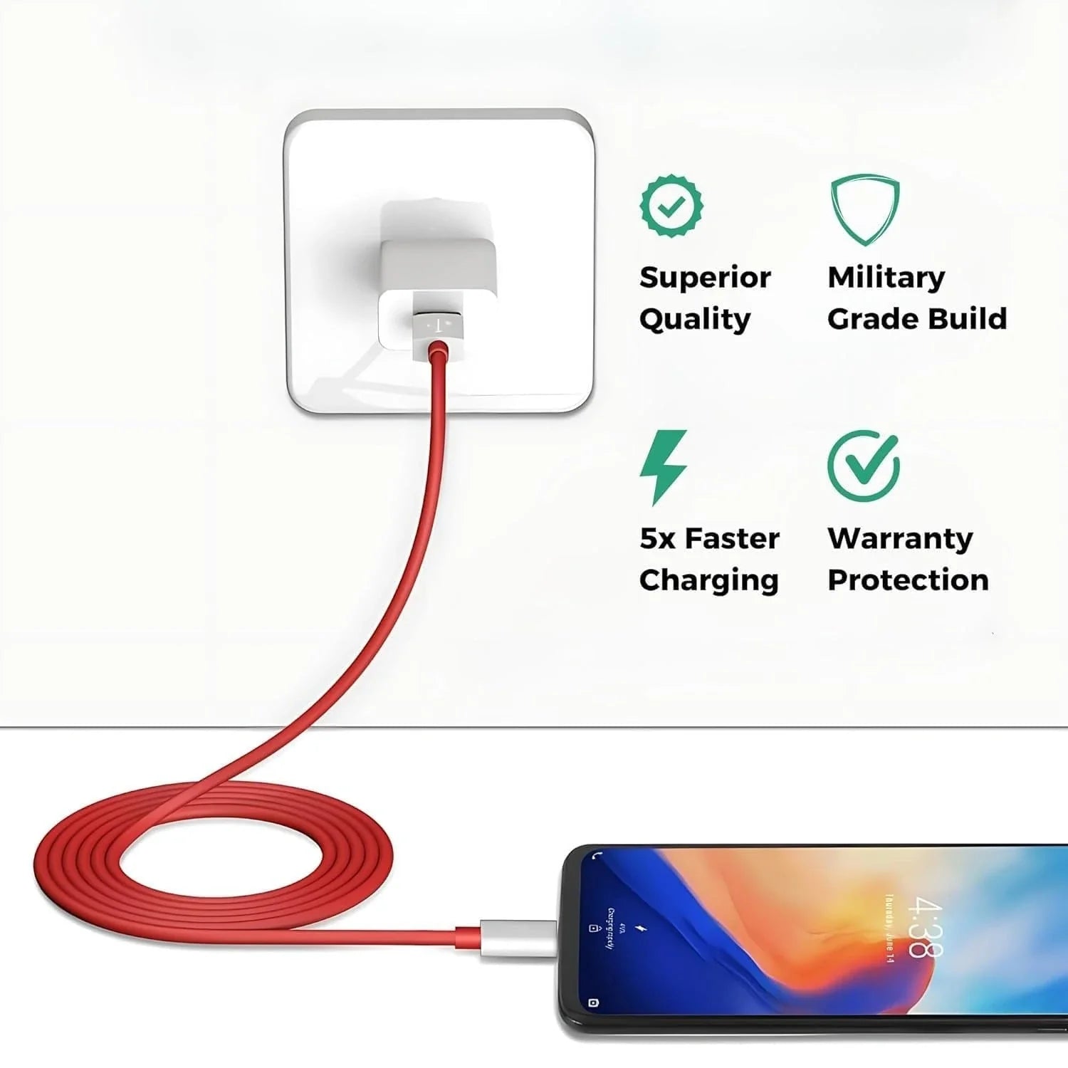OnePlus 100W SuperVOOC Fast Charger with 1M Type-C Cable