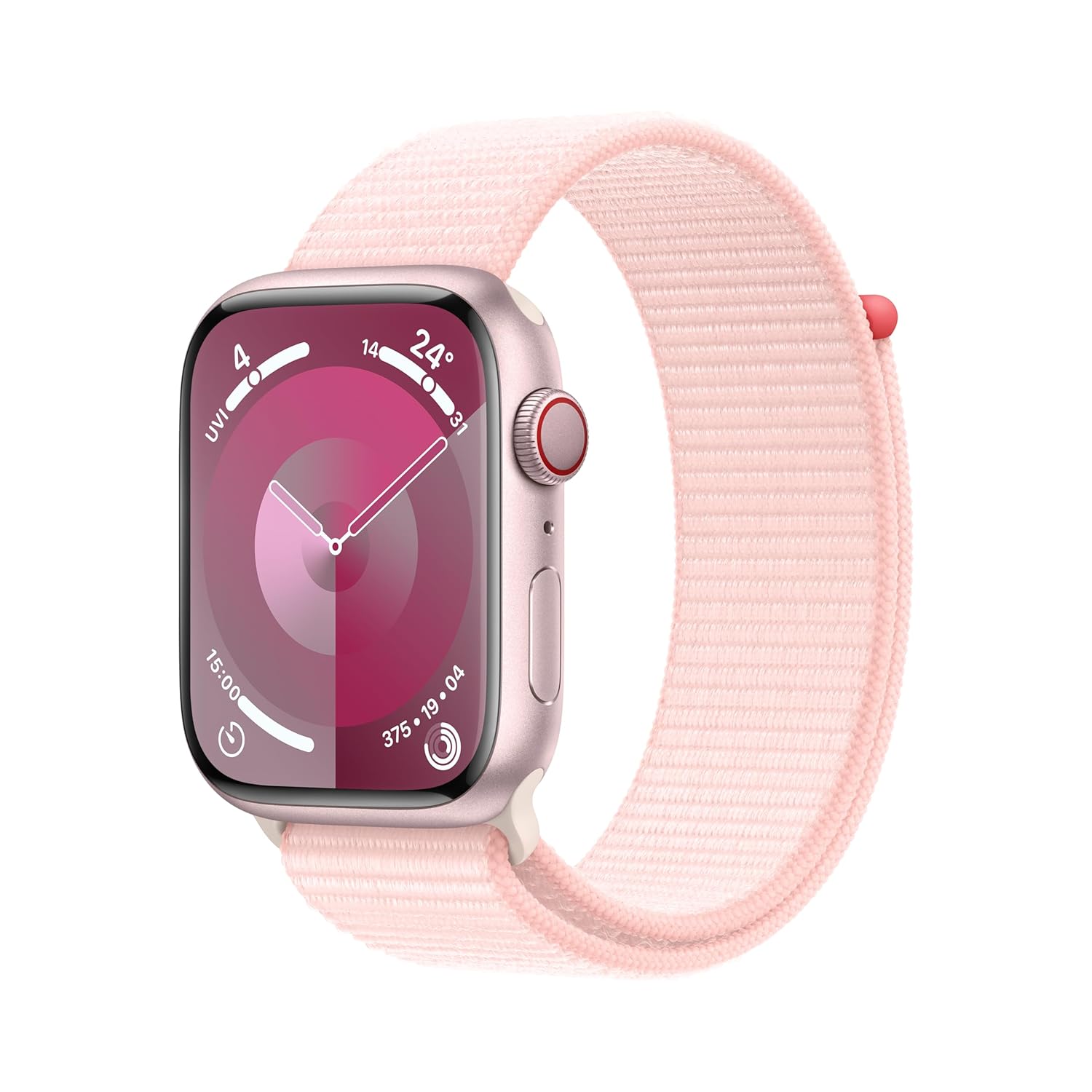 Apple Watch Series 9 – Pink Aluminium GPS with Light Pink Band