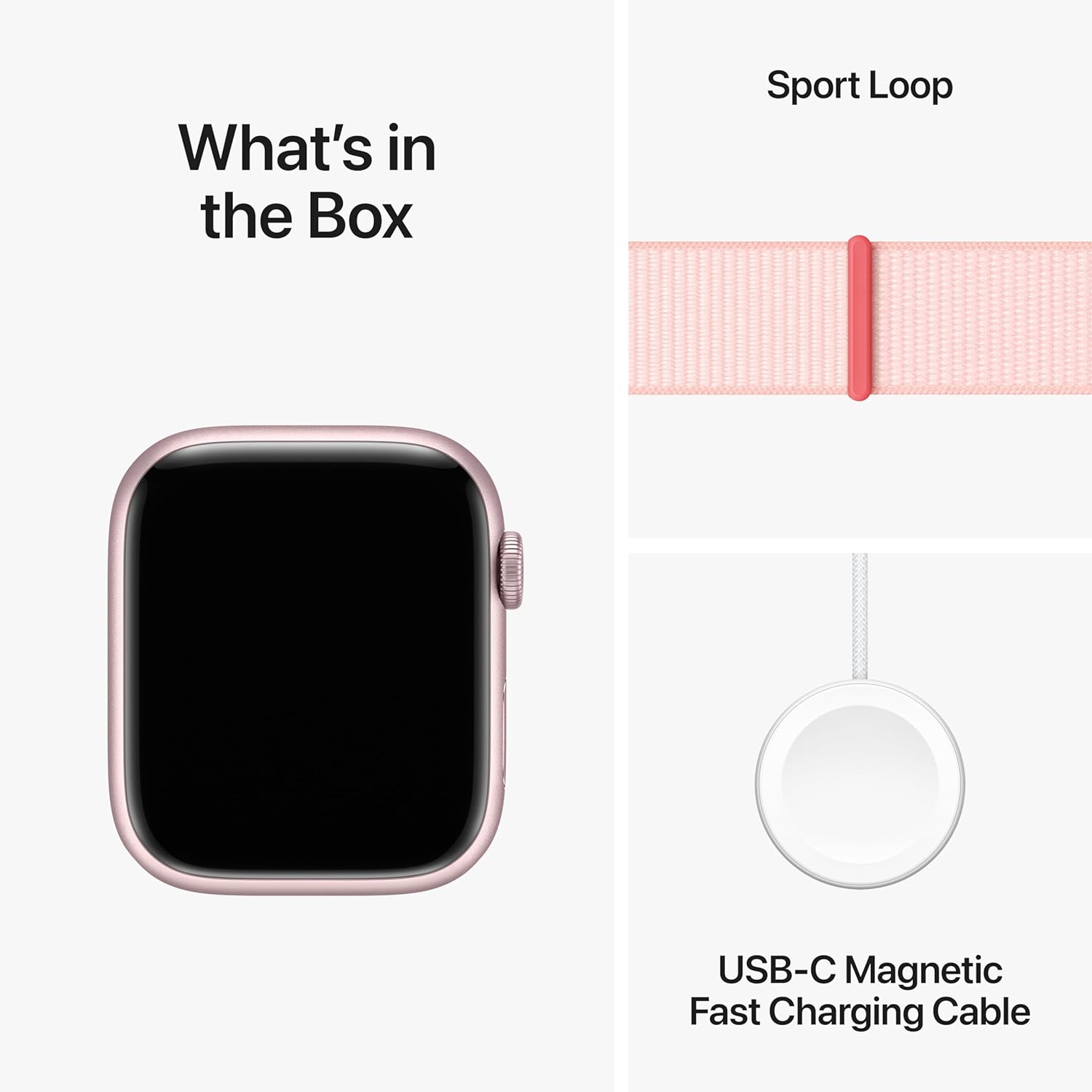 Apple Watch Series 9 – Pink Aluminium GPS with Light Pink Band