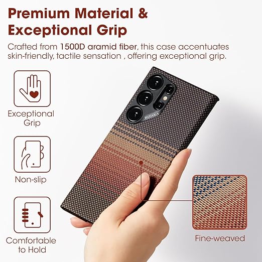 Sunset Glow Tactile Woven Case for Samsung – Stylish Protection with a Unique Texture