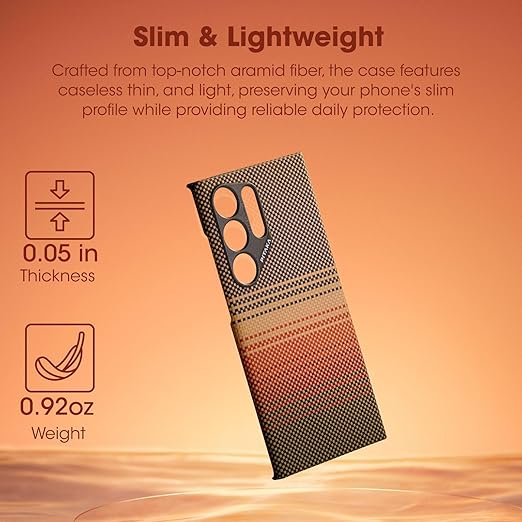 Sunset Glow Tactile Woven Case for Samsung – Stylish Protection with a Unique Texture