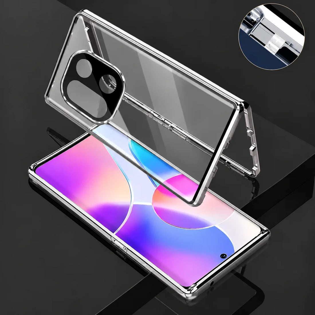 Magnetic Dual-Shield Glass Case for OnePlus