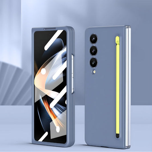 SAMSUNG GALAXY Z FOLD CASE: Ⓢ Pen With Slot & Built-in Front Glass.