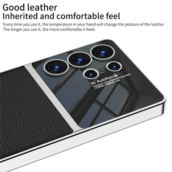 Electroplated Business Leather Case with Paitabone Cover - New Arrival.