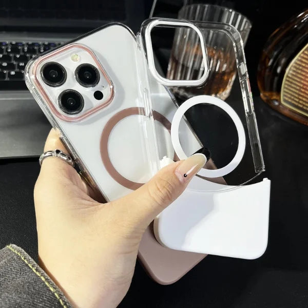 TPU+Transparent with Magsafe Style Colour iPhone Covers