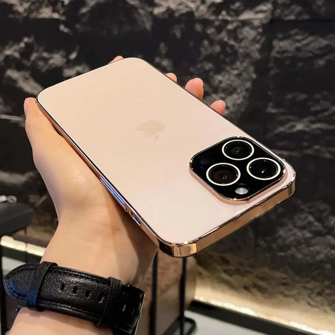Matte Glass Lens Shell Case for iPhone Pro Cameras