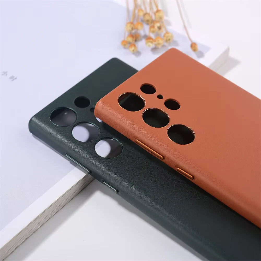Original Samsung Leather Case Luxury Meets Protection - ⚡