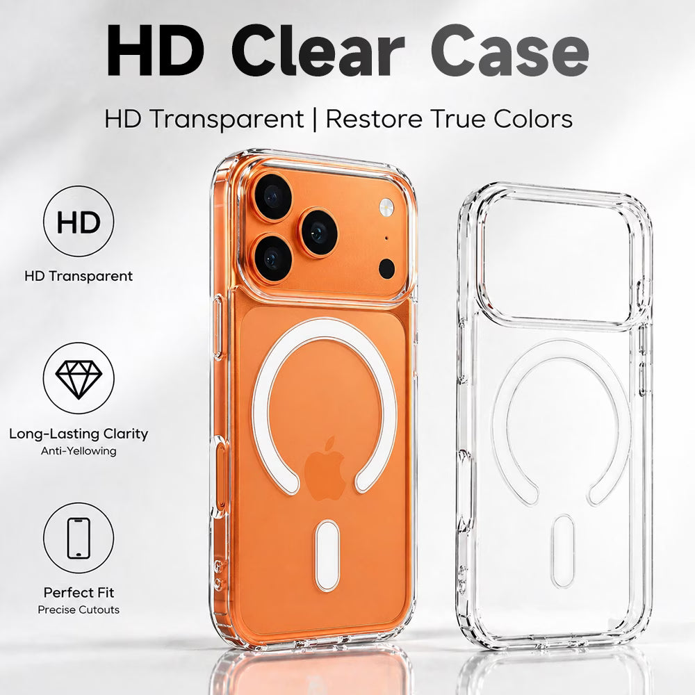 Premium Clear Polycarbonate MagSafe Case for iPhone
