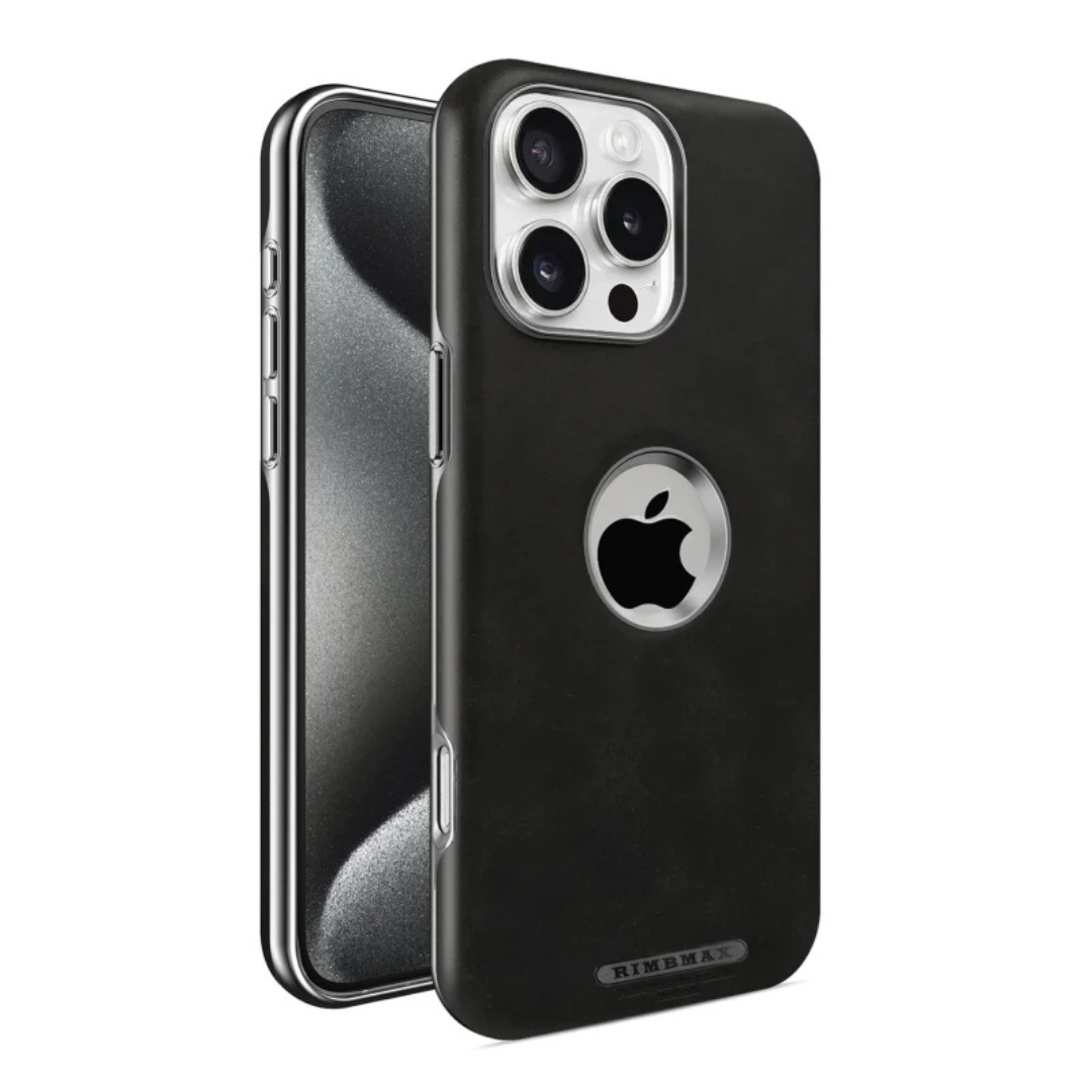 Premium Leather Logo Cut MagSafe Case for iPhone