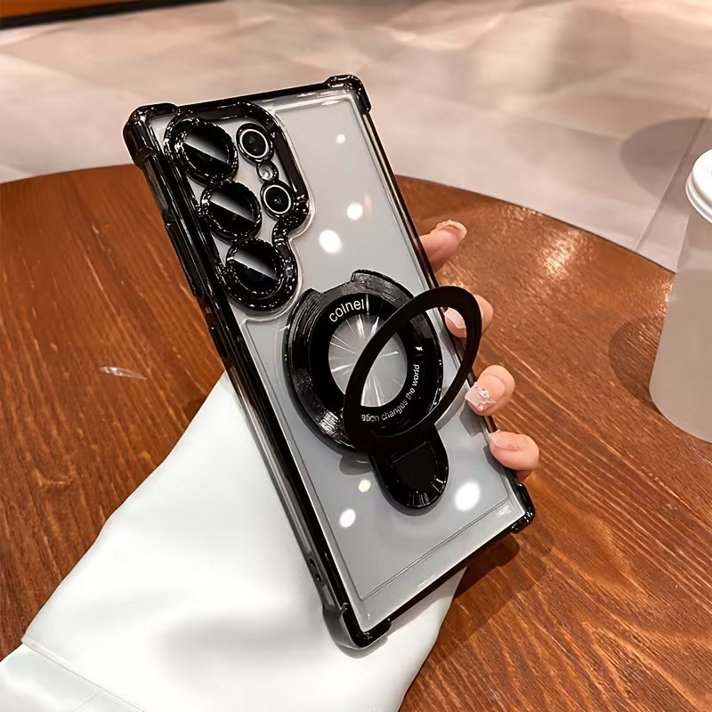 Air Armor Electroplated Magnetic Holder Case - Samsung