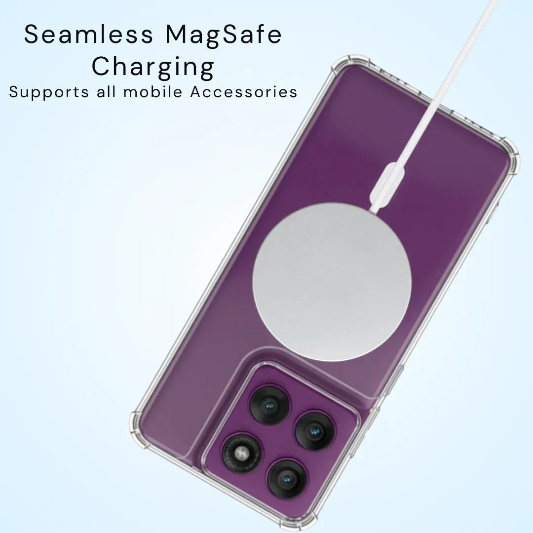 Anti-Yellow MagSafe Clear Transparent Case - Motorola Edge 60 Fusion