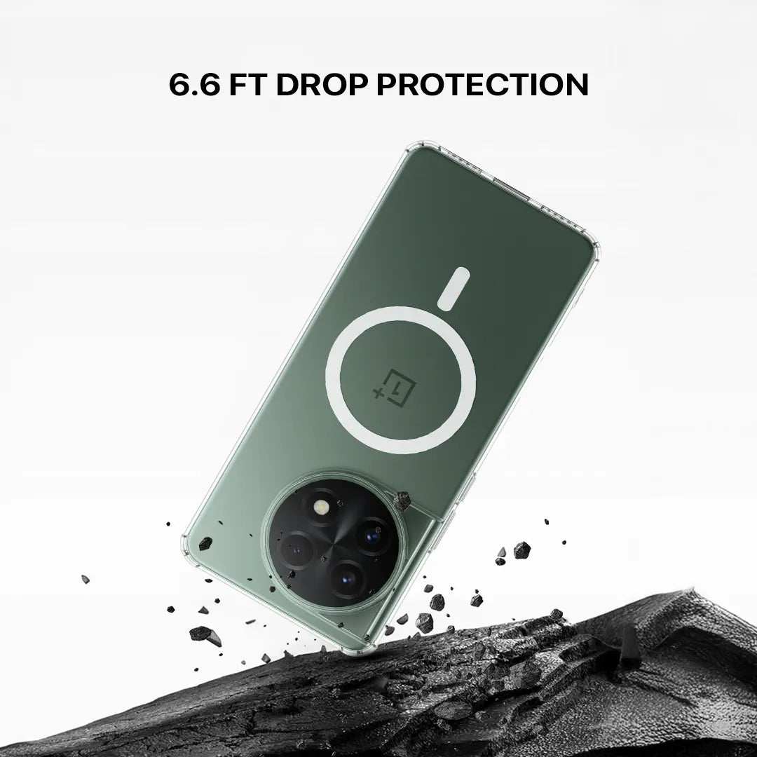 OnePlus 12 clear back cover with UV anti-yellow