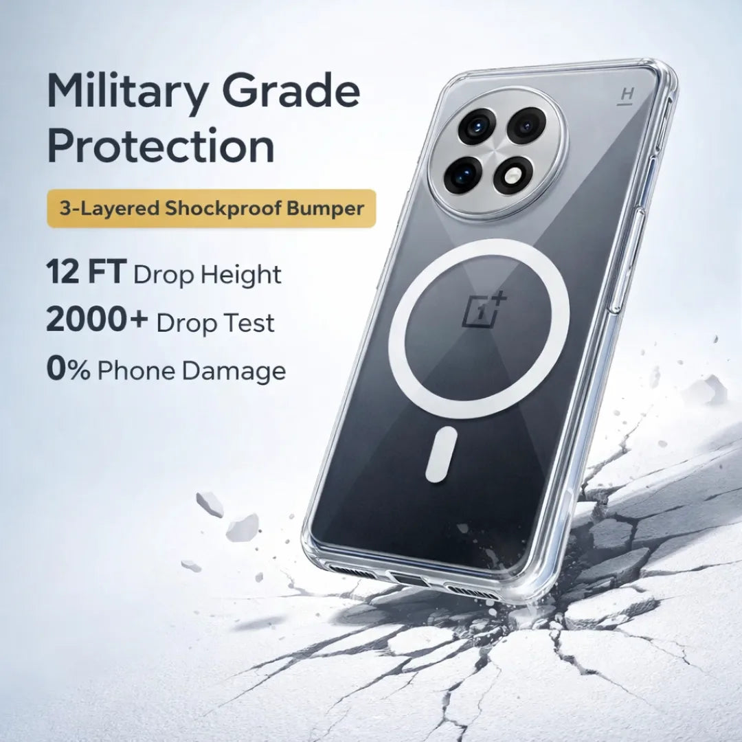 Casesaccessories anti-yellow MagSafe clear case for OnePlus 13R