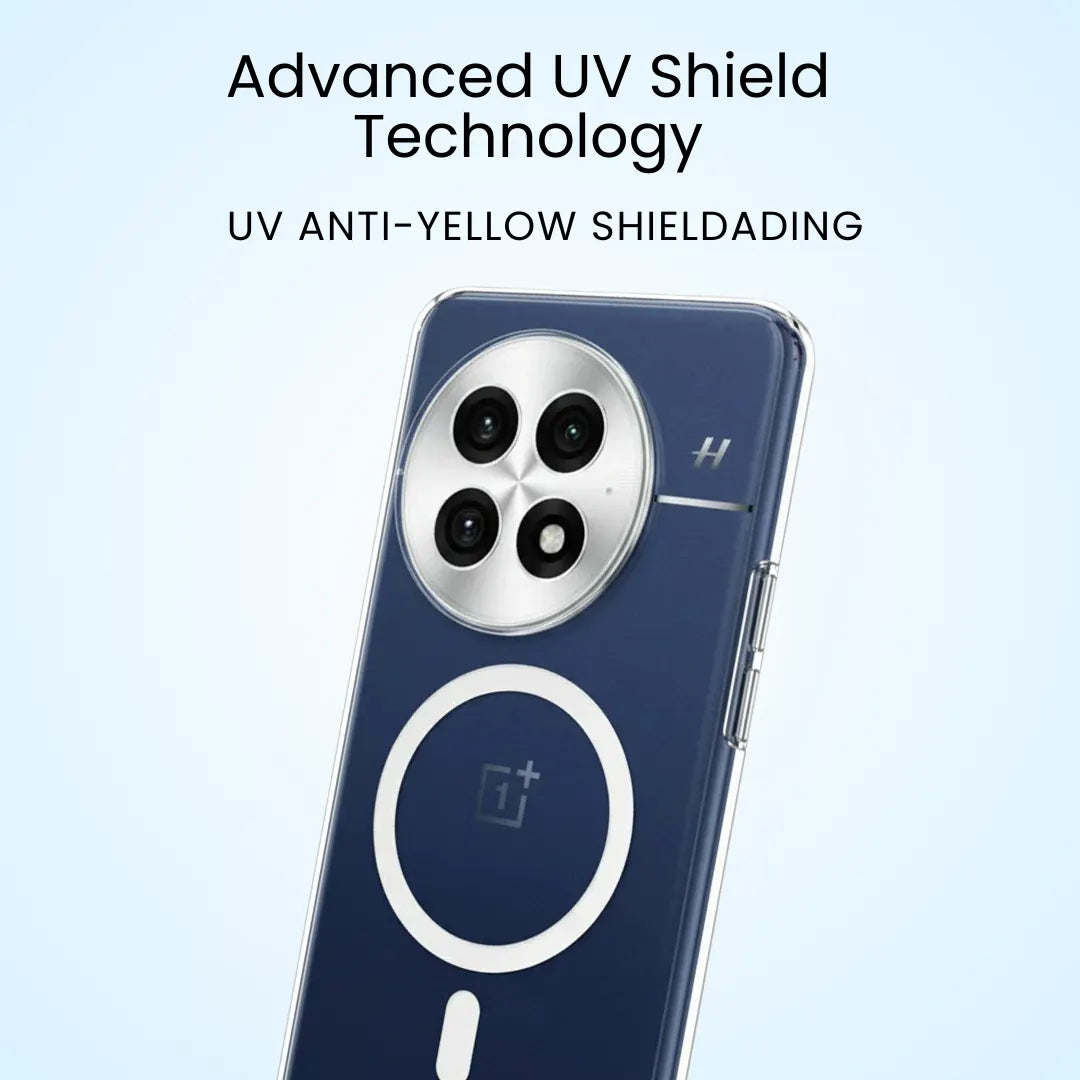 Anti-Yellow MagSafe Clear Transparent Case for OnePlus 13