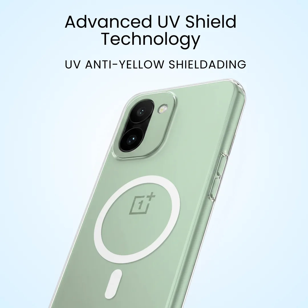 Anti Yellow MagSafe Clear Transparent Case For OnePlus 15R