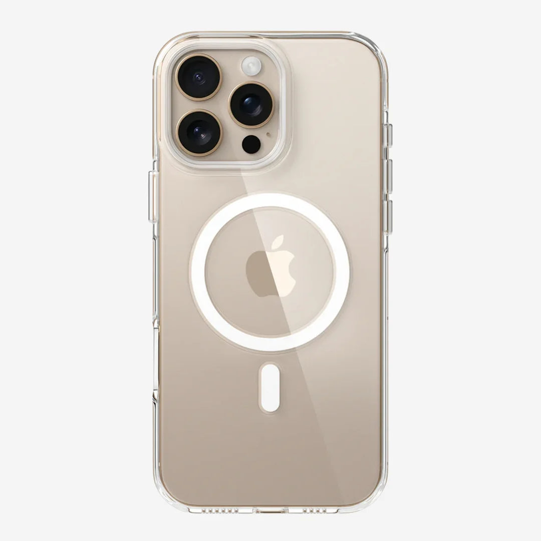Anti-Yellow MagSafe iPhone 16 Pro max case crystal clear design