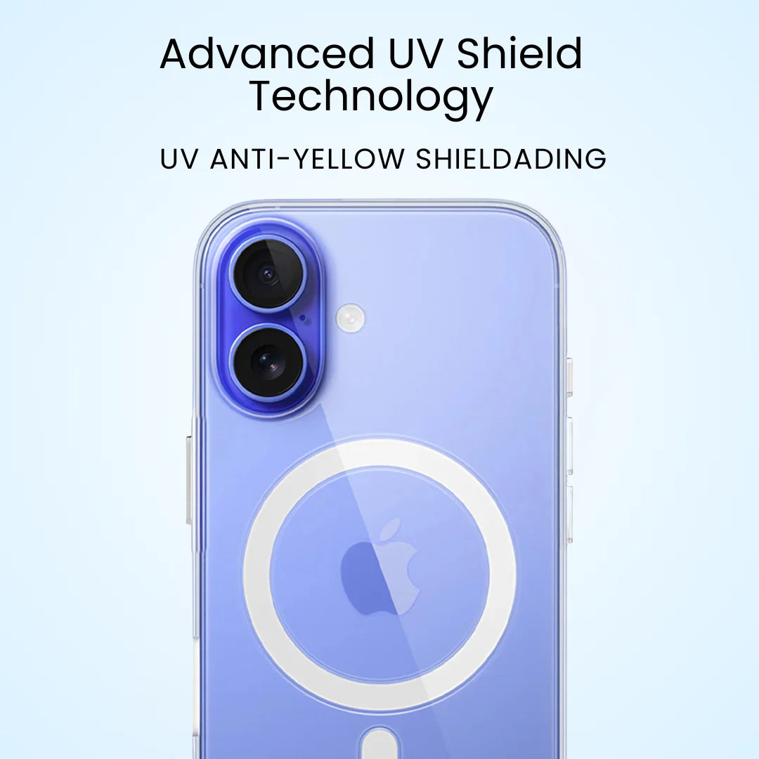Anti Yellow MagSafe iPhone 17 Case – Crystal Clear Cover