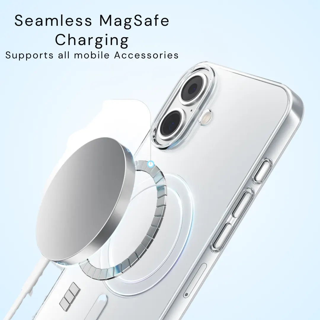 Anti Yellow MagSafe iPhone 17 Case – Crystal Clear Cover