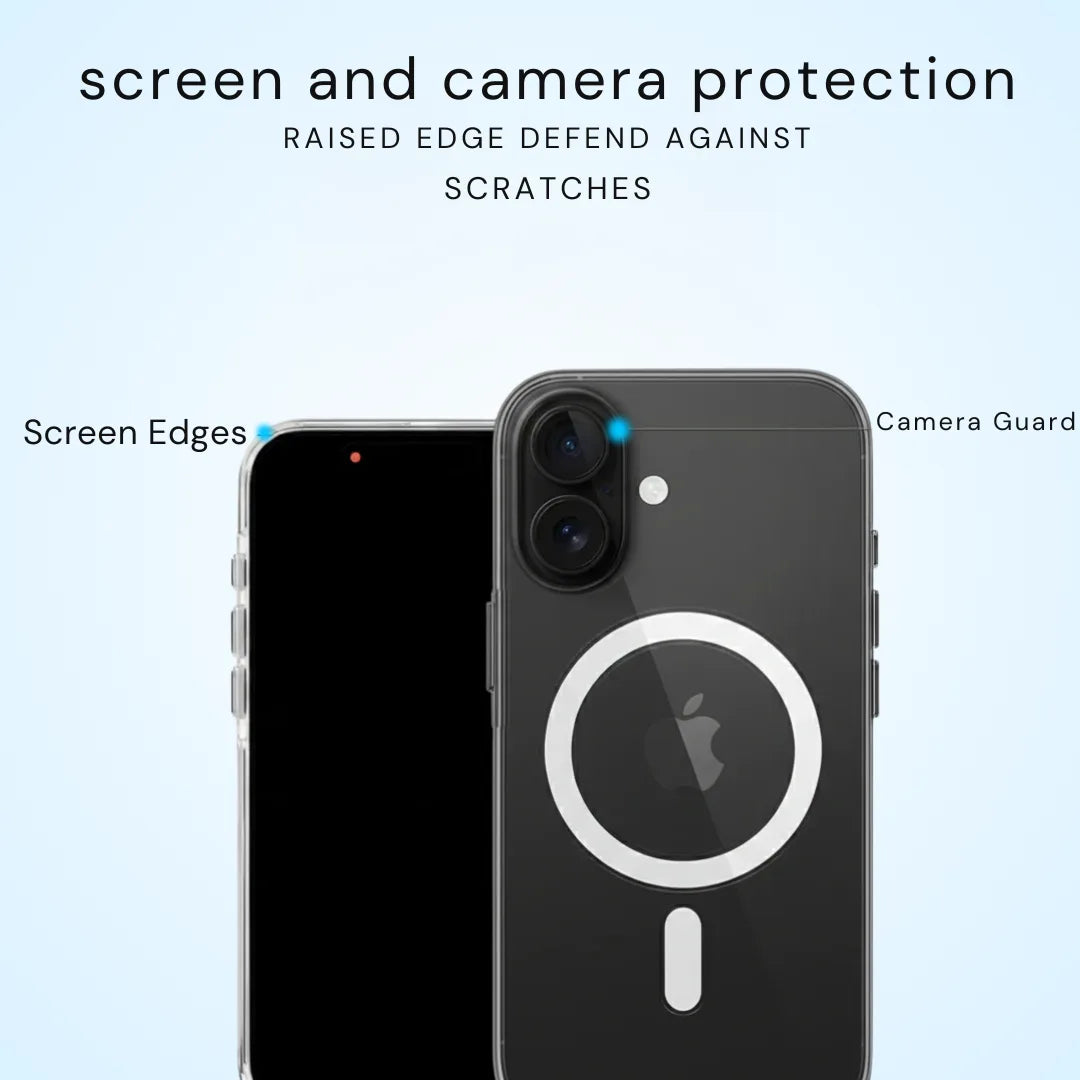 Anti Yellow MagSafe iPhone 17 Case – Crystal Clear Cover