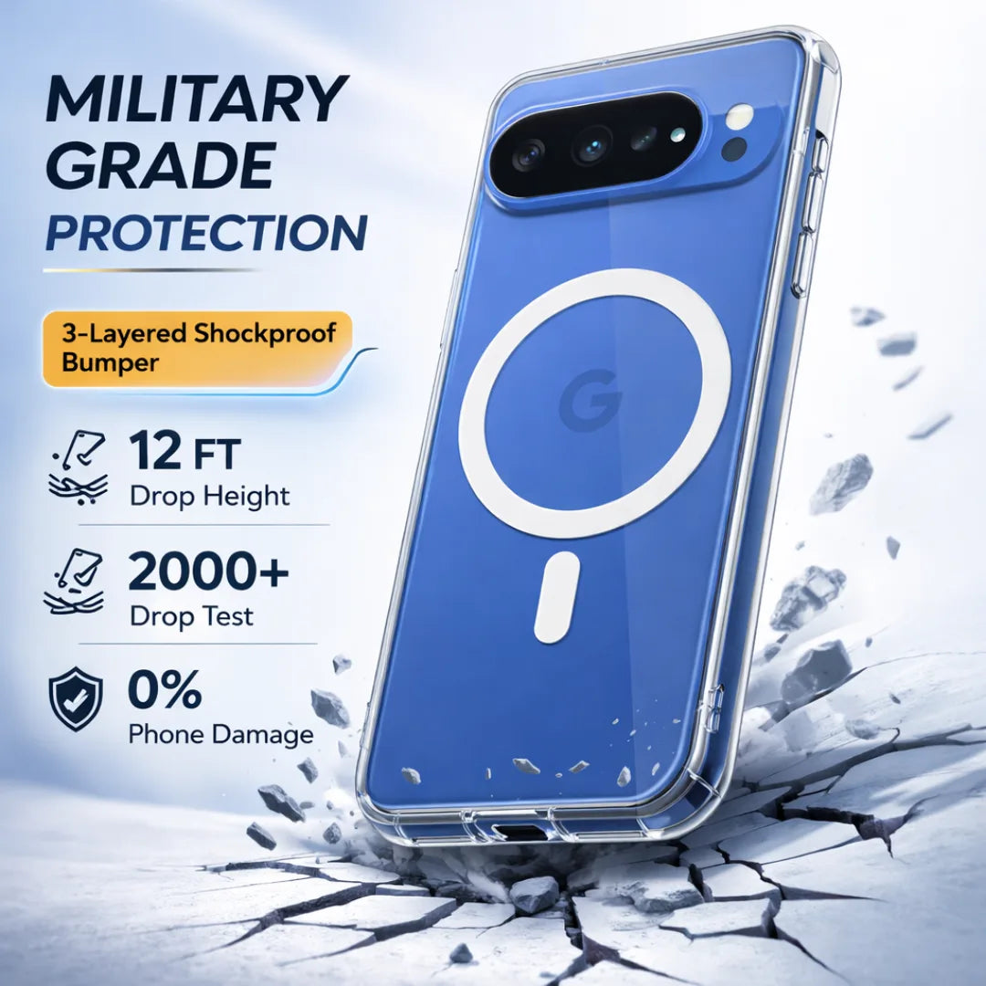Anti Yellow Magsafe Clear Transparent Case for Google Pixel 9 Pro