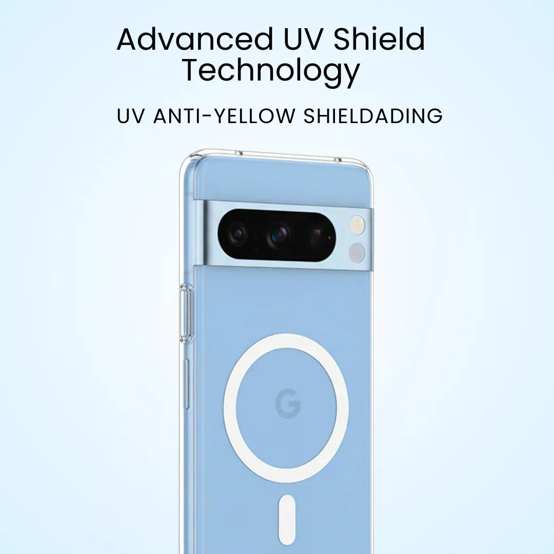 Anti Yellow Magsafe Clear Transparent Case for Google Pixel 8