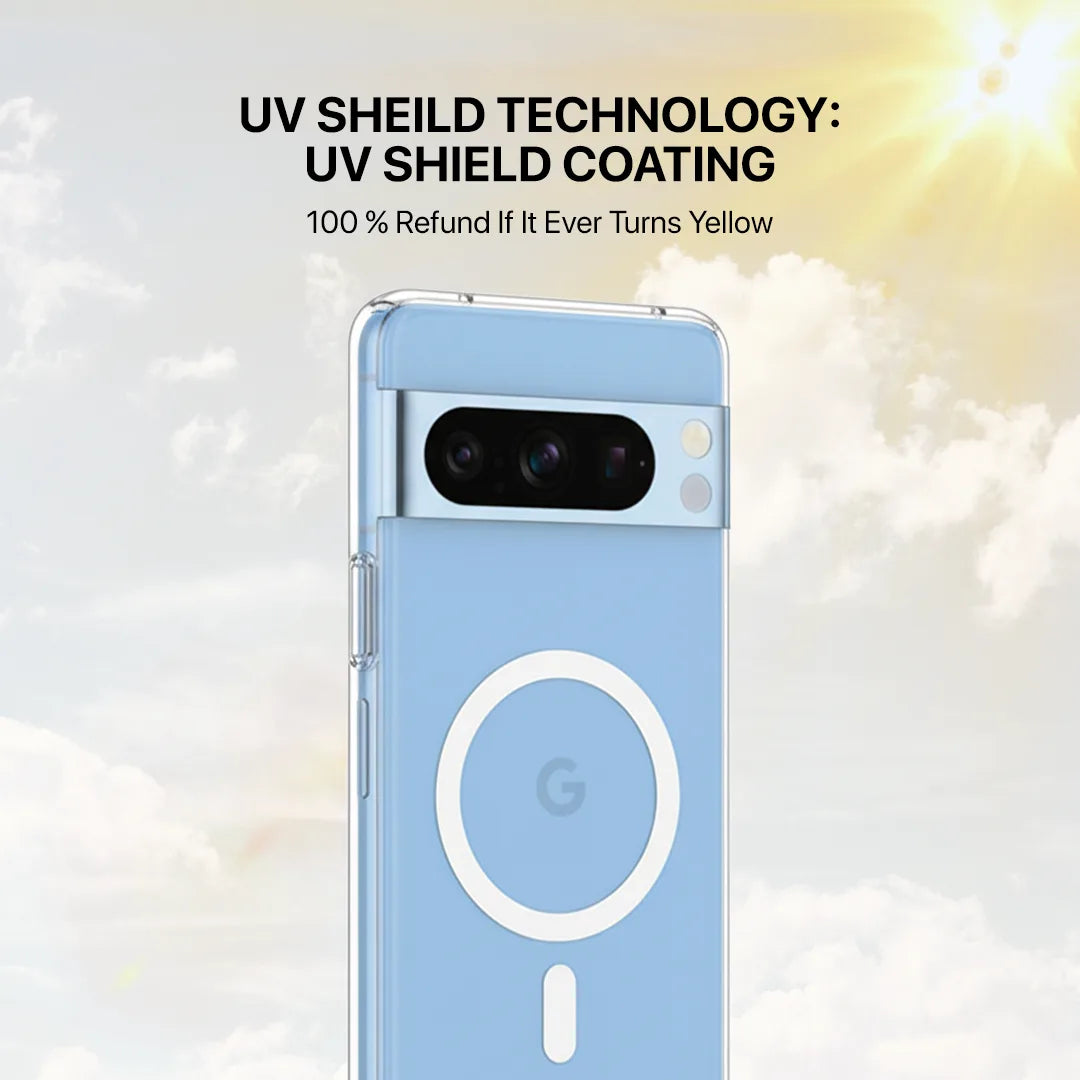 Anti Yellow Magsafe Clear Transparent Case for Google Pixel 8 Pro