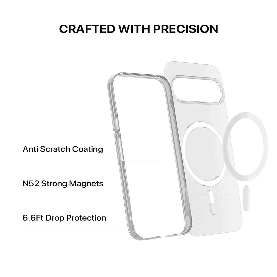 Anti Yellow Magsafe Clear Transparent Case for Google Pixel 9 Pro XL
